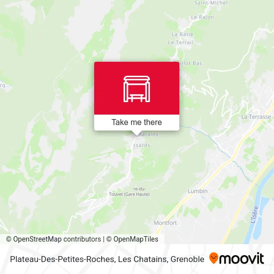 Plateau-Des-Petites-Roches, Les Chatains map