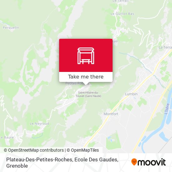 Plateau-Des-Petites-Roches, Ecole Des Gaudes map