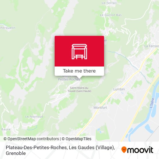 Plateau-Des-Petites-Roches, Les Gaudes (Village) map