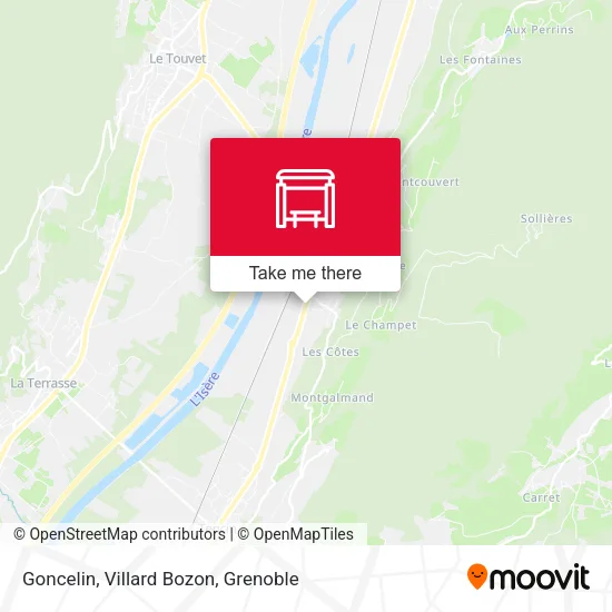 Goncelin, Villard Bozon map