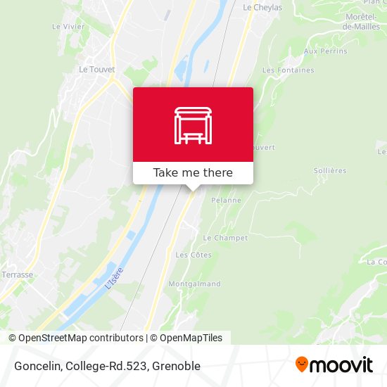 Goncelin, College-Rd.523 map
