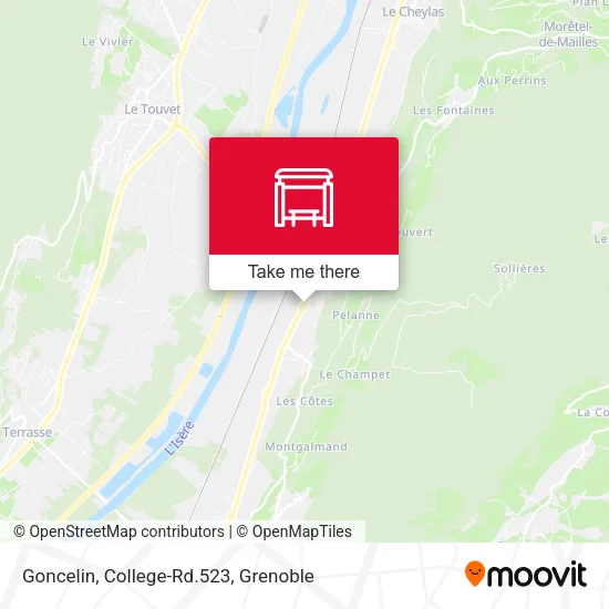 Goncelin, College-Rd.523 map