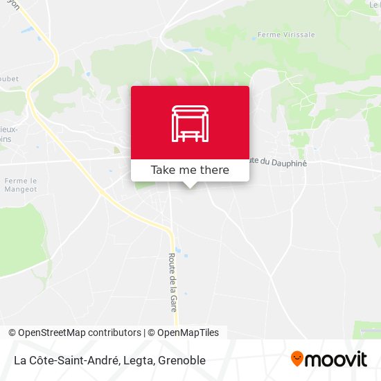La Côte-Saint-André, Legta map