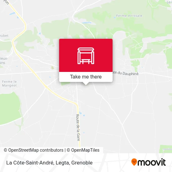 La Côte-Saint-André, Legta map