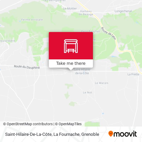 Saint-Hilaire-De-La-Côte, La Fournache map