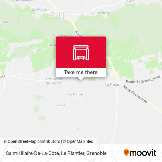 Saint-Hilaire-De-La-Côte, Le Plantier map