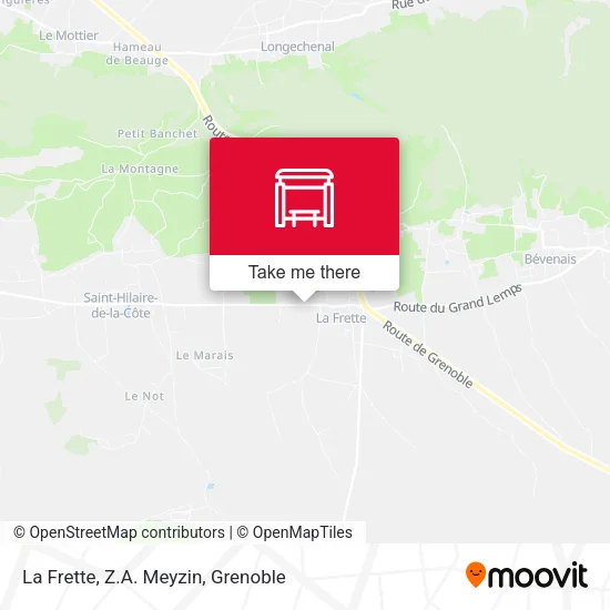 La Frette, Z.A. Meyzin map