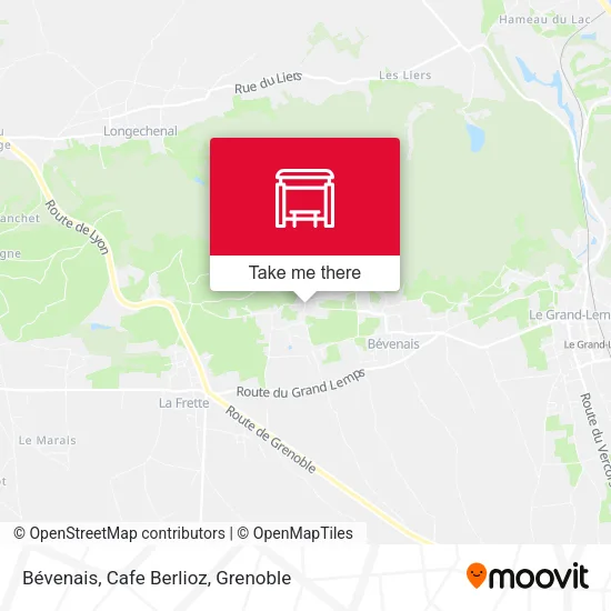 Bévenais, Cafe Berlioz map