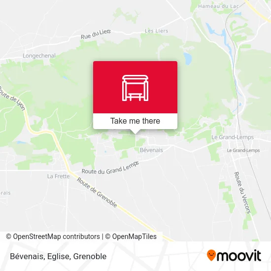 Bévenais, Eglise map