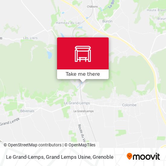 Le Grand-Lemps, Grand Lemps Usine map
