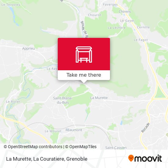 La Murette, La Couratiere map