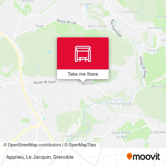 Apprieu, Le Jacquin map