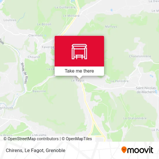 Chirens, Le Fagot map