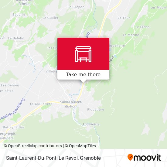Saint-Laurent-Du-Pont, Le Revol map