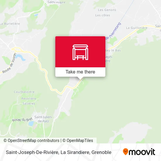 Saint-Joseph-De-Rivière, La Sirandiere map