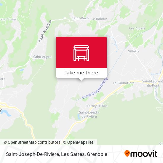 Saint-Joseph-De-Rivière, Les Satres map