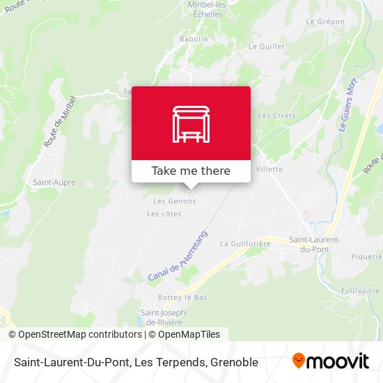 Saint-Laurent-Du-Pont, Les Terpends map