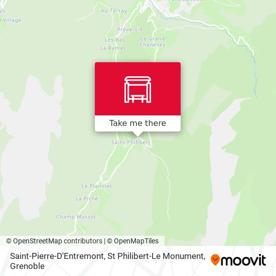 Saint-Pierre-D'Entremont, St Philibert-Le Monument map