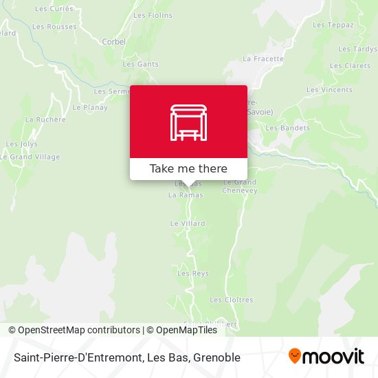 Saint-Pierre-D'Entremont, Les Bas map