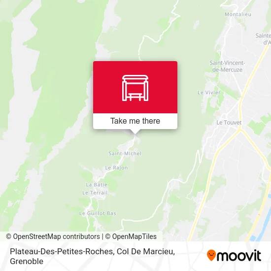 Plateau-Des-Petites-Roches, Col De Marcieu map