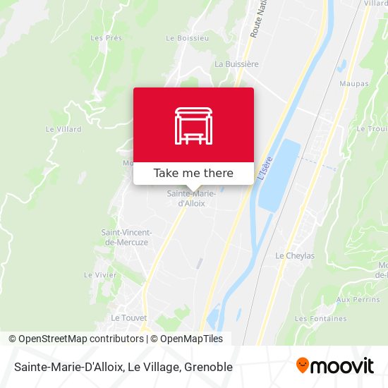 Sainte-Marie-D'Alloix, Le Village map