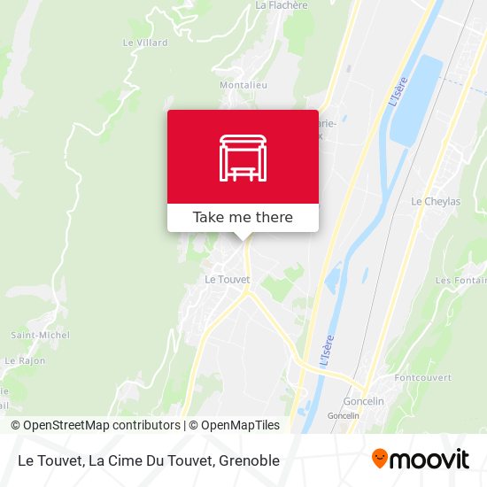 Le Touvet, La Cime Du Touvet map