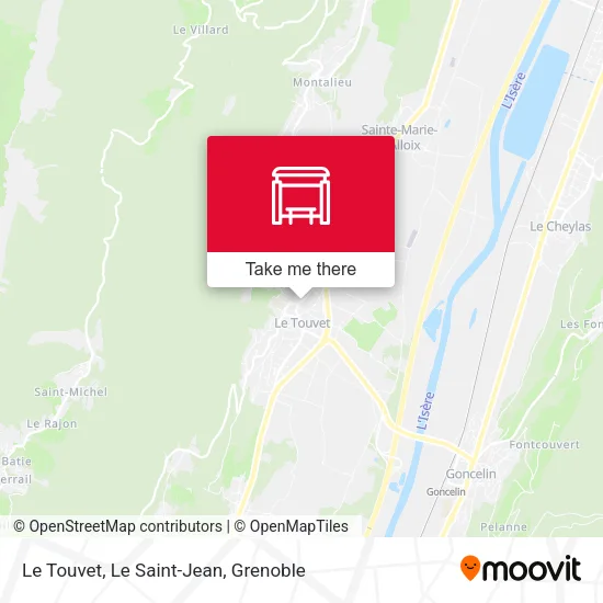 Le Touvet, Le Saint-Jean map
