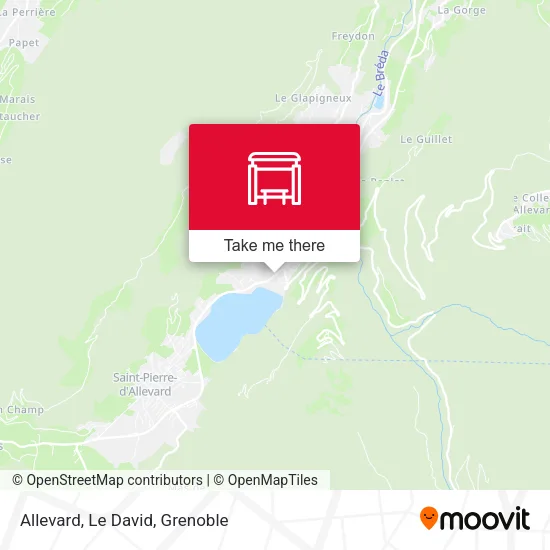 Allevard, Le David map