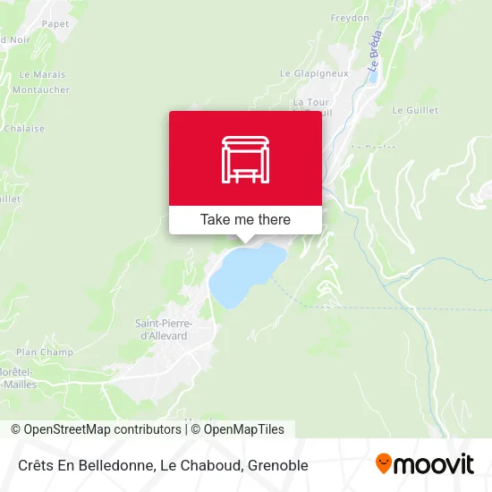 Crêts En Belledonne, Le Chaboud map