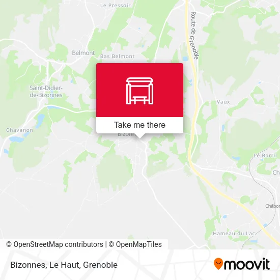 Bizonnes, Le Haut map