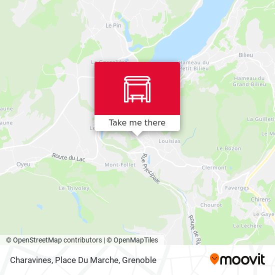 Charavines, Place Du Marche map