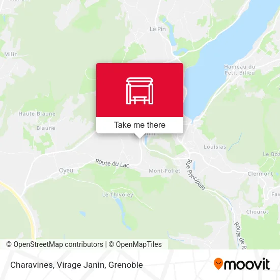 Charavines, Virage Janin map