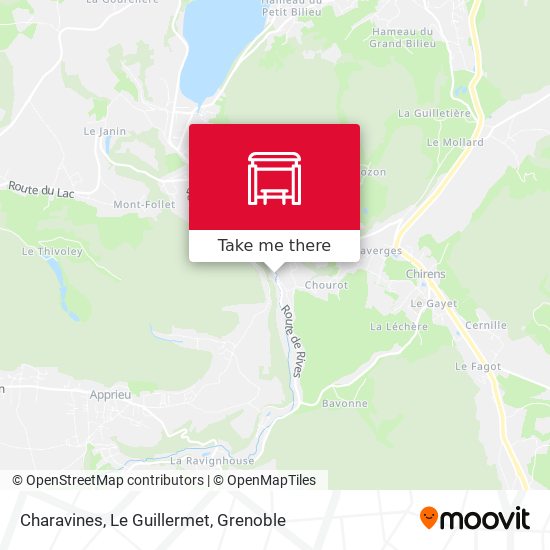Charavines, Le Guillermet map