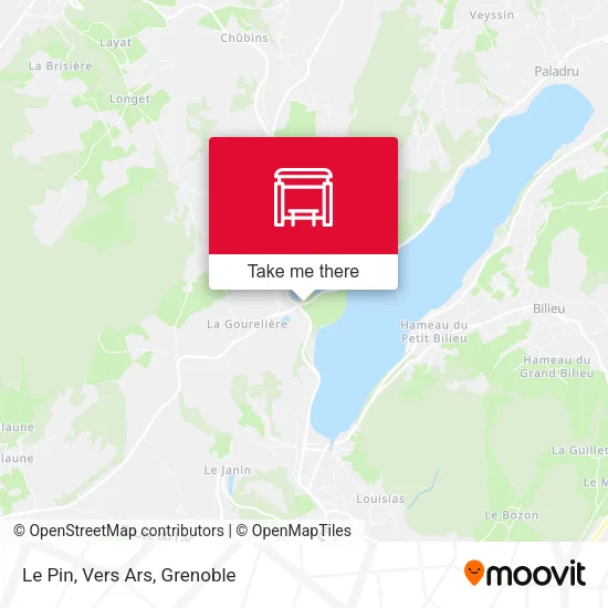 Le Pin, Vers Ars map