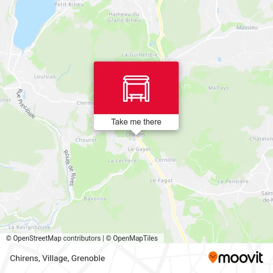 Chirens, Village map