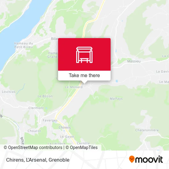 Chirens, L'Arsenal map