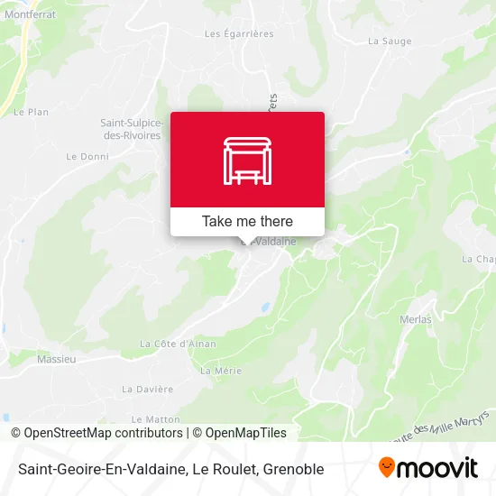 Saint-Geoire-En-Valdaine, Le Roulet map
