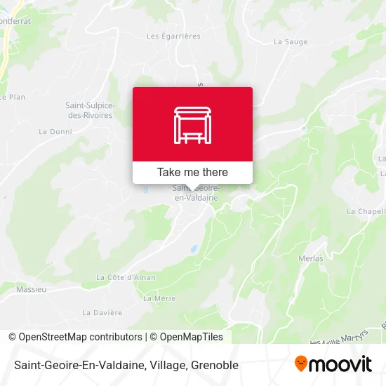 Saint-Geoire-En-Valdaine, Village map