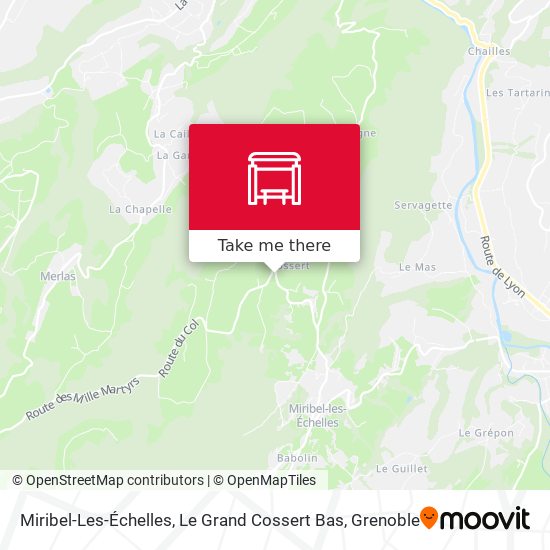 Miribel-Les-Échelles, Le Grand Cossert Bas map