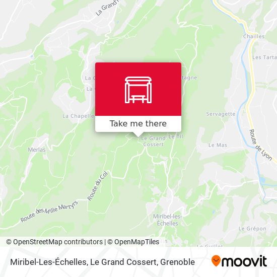 Miribel-Les-Échelles, Le Grand Cossert map