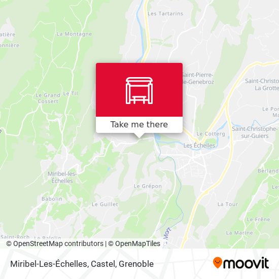 Miribel-Les-Échelles, Castel map