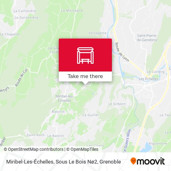 Miribel-Les-Échelles, Sous Le Bois Nø2 map