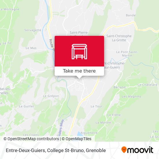 Entre-Deux-Guiers, College St-Bruno map