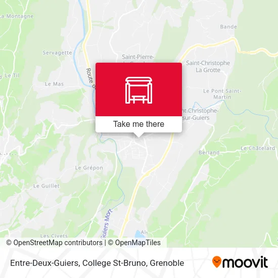 Entre-Deux-Guiers, College St-Bruno map