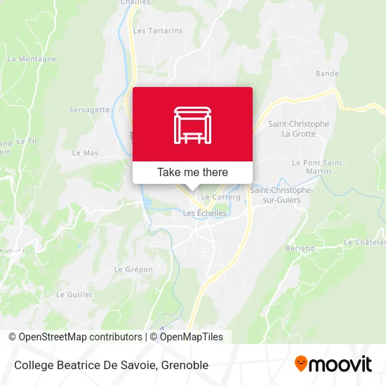 College Beatrice De Savoie map