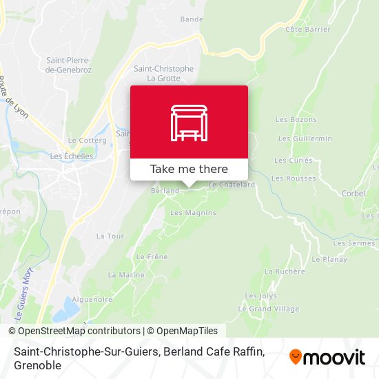 Saint-Christophe-Sur-Guiers, Berland Cafe Raffin map