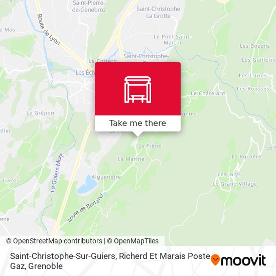 Saint-Christophe-Sur-Guiers, Richerd Et Marais Poste Gaz map