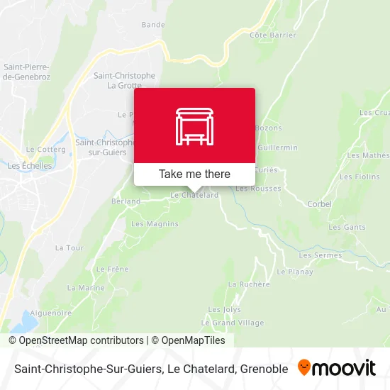 Saint-Christophe-Sur-Guiers, Le Chatelard map