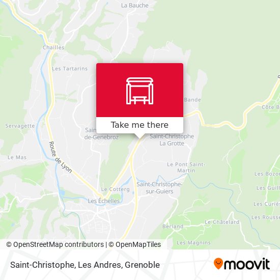 Saint-Christophe, Les Andres map
