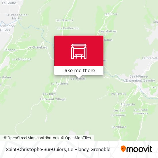 Saint-Christophe-Sur-Guiers, Le Planey map